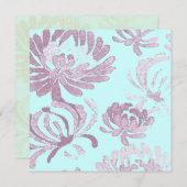 Fleurs de réunion ~ Invitations (Devant / Derrière)