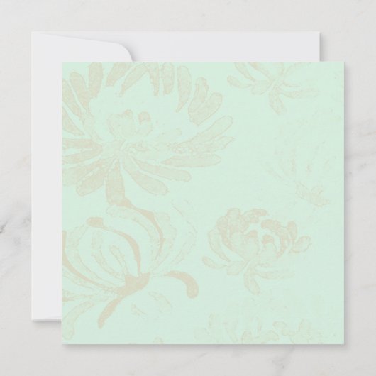 Fleurs de réunion ~ Invitations (Dos)