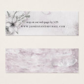 Fleurs de rêve | Carte de site web de mariage (Devant & derrière)