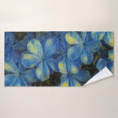 Fleurs de rêve dans le style art Vincent Van Gogh. (Serviette de bain)