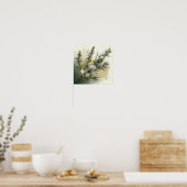 Fleurs de romarin bleu Poster d'impression (Cuisine)