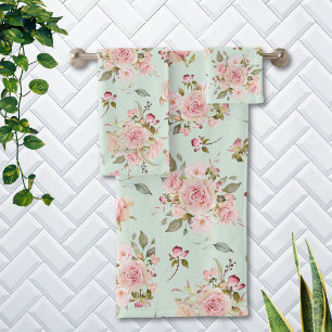 Fleurs de rose rose aquarelle motif floral