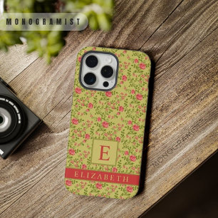 Fleurs de rose rose personnalisables vert olive