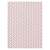 Fleurs de rose rose sur nappe blanche (Devant)
