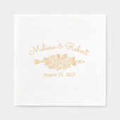 Fleurs de Roses de Mariage à Flèche Tribale (Recto)