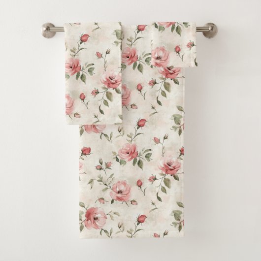 Fleurs de roses roses  (En situation)