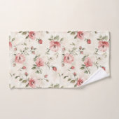 Fleurs de roses roses  (Serviette à main)
