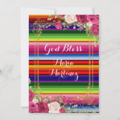 Fleurs de Roses Rouges Quinceañera Invitation Anni (Dos)