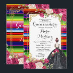 Fleurs de Roses Rouges Quinceañera Invitation Anni<br><div class="desc">Fleurs de Roses Rouges Quinceañera Invitation AnniversaireMis Quince Anos,  15e Anniversaire, </div>
