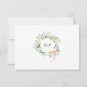 Fleurs de rosier en verdure RSVP (Dos)