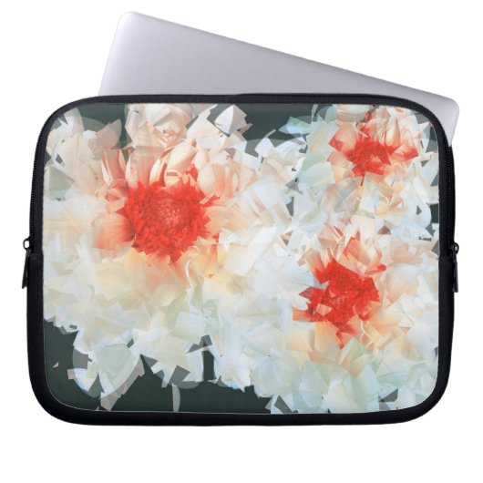 Fleurs de sac électronique Blanc Noir Cubiste (Devant)