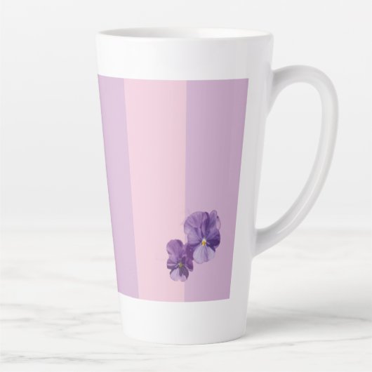 Fleurs de sansy Latte Mug (Droite)