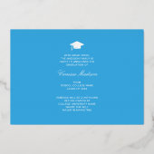 Fleurs de script élégantes | Carte moderne Photo G (Verso)