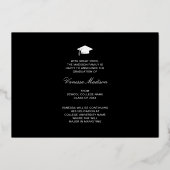 Fleurs de script élégantes | Carte moderne Photo G (Verso)