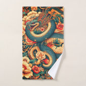 Fleurs de serpent vert (Serviette à main)