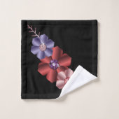 Fleurs de soie en strass - Bijoux & Fleurs (Gant de toilette)