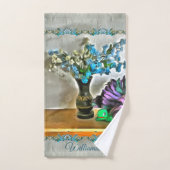 Fleurs de soie et de rousseur de maïs 2190 (Serviette à main)