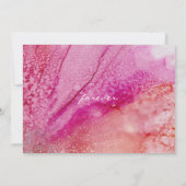 Fleurs de soie faire-part de mariage (Dos)