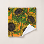 Fleurs de soleil (Gant de toilette)