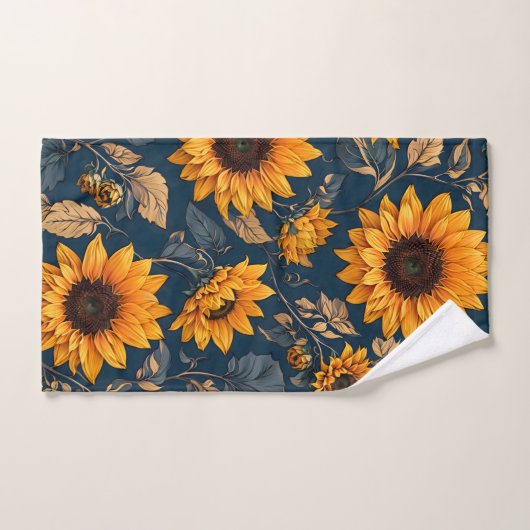 Fleurs de soleil (Serviette à main)