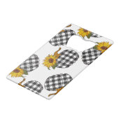 Fleurs de soleil, citrouille plaid, décoration de (Devant Angle)