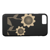 Fleurs de soleil coques iphone (Dos (Horizontal))