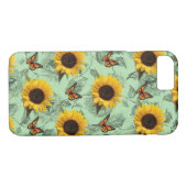 Fleurs de soleil coques iphone (Dos (Horizontal))