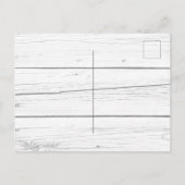 Fleurs de soleil d'anniversaire invitation bois bl (Dos)