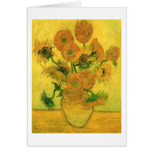 Fleurs de soleil dans un vase (F457) Van Gogh Art