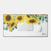 Fleurs de soleil d'aquarelle et Feuilles d'Eulcayp (Clavier et souris)