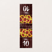 Fleurs de soleil d'automne rustiques sur Mariage d (Outside Unfolded)