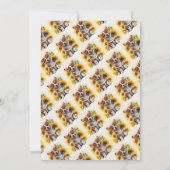 Fleurs de soleil de Chien Corgi Merci d'anniversai (Dos)