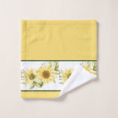 Fleurs de soleil doux (Gant de toilette)