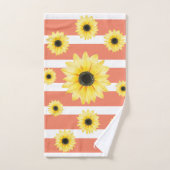 Fleurs de soleil élégantes personnalisées (Serviette à main)