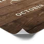 Fleurs de soleil en bois rustique Lumières Affiche (Coin)