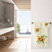 Fleurs de soleil et abeilles