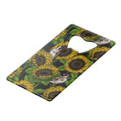 Fleurs de soleil et ailerons sur noir (Devant Angle)