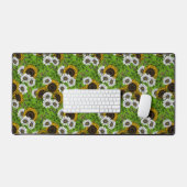 Fleurs de soleil et marguerites, jardin d'été (Clavier et souris)