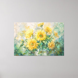*~* Fleurs de soleil fille TV2 toile étirée Impres