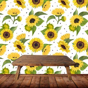 Fleurs de soleil fleurie jaune mignon papier peint
