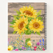 Fleurs de soleil, Fleurs d'aquarelle, Journal Vint (Dos)