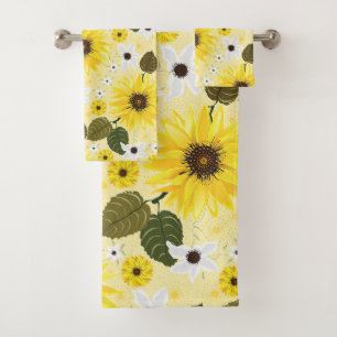 Fleurs de soleil Jaune Floral