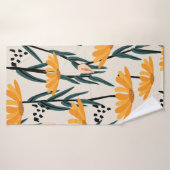 Fleurs de soleil jaunes (Serviette de bain)