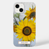 Fleurs de soleil jaunes coque iphone personnalisé (Verso)