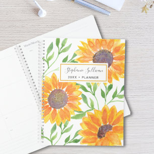 Fleurs de soleil jaunes personnalisées