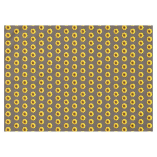 Fleurs de soleil jaunes sur nappes Brown claires (Devant (Horizontal))