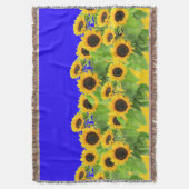 Fleurs de soleil Jeter une couverture Couleurs du (devant Vertical)