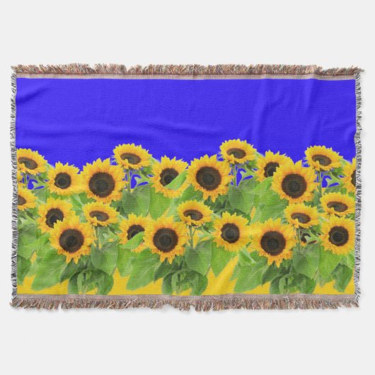Fleurs de soleil Jeter une couverture Couleurs du (Devant)