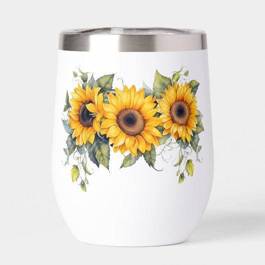 Fleurs de soleil modernes jaune (Arrière)