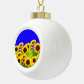 Fleurs de soleil Ornement de Noël Ukraine Drapeaux (Droite)